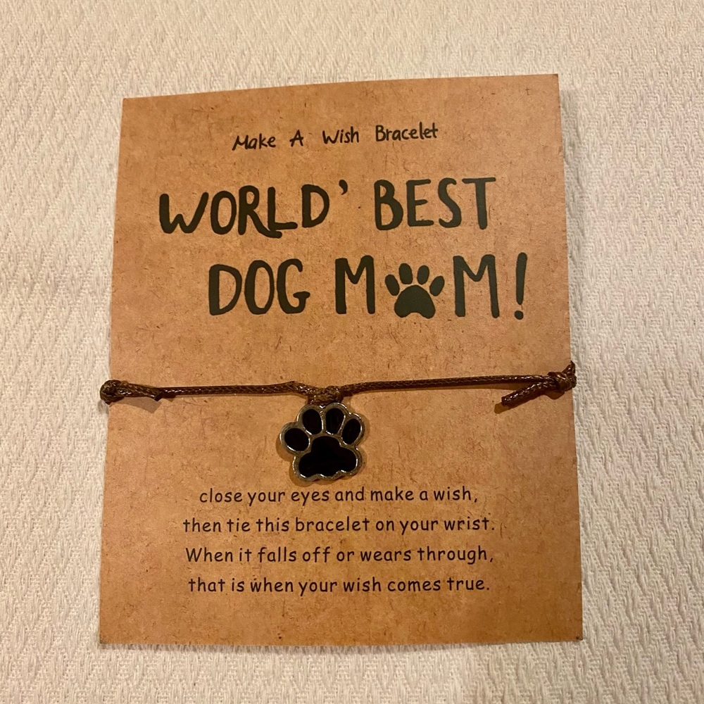 Worlds Best Dog Mom Bracelet | Make a Wish | Mother’s Day Dog Lover